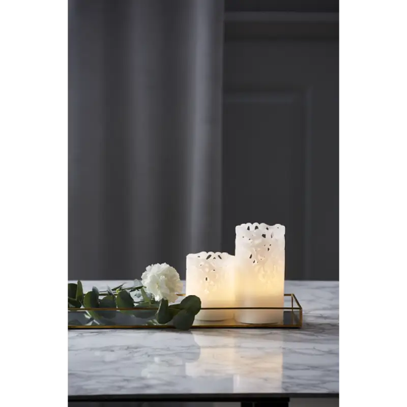 LED blockljus Clary 10 cm - LED ljus