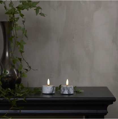 LED Värmeljus Flamme Marble 2 pack LED ljus