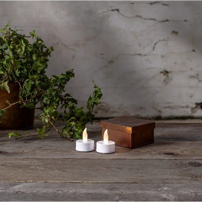 LED Värmeljus Paulo 2 pack vit Värmeljus