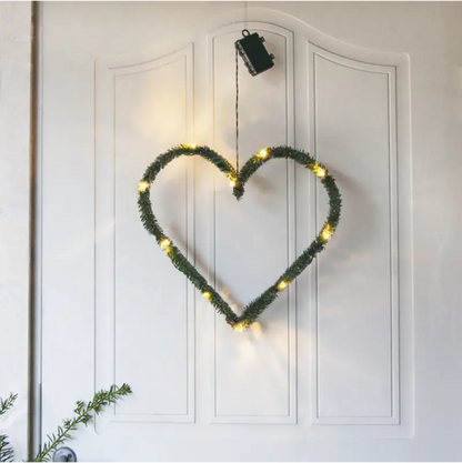 LINE Heart wreath 38 cm - Adventsljusstake
