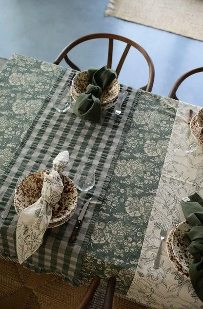 Lisa bordslöpare 40x140cm mörkgrön Löpare