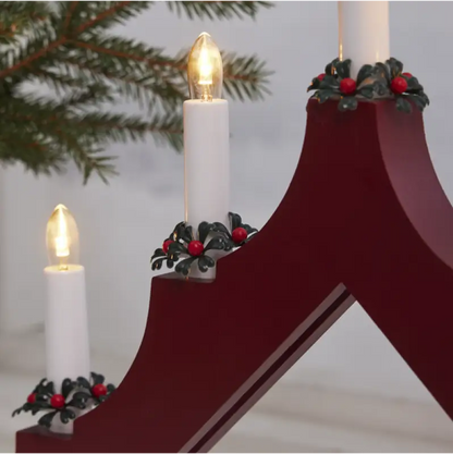 Ljusmanschett grön krans 7 pack Ljusmanschett