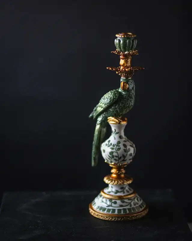 Ljusstake Papegoja 40cm Grön - Belysning