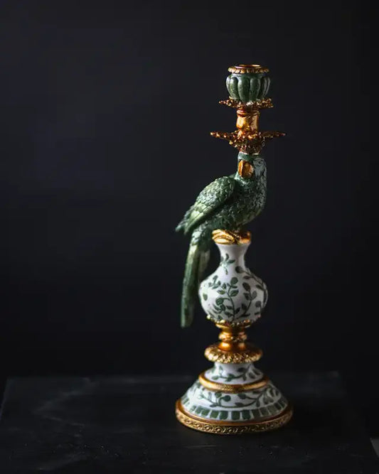 Ljusstake Papegoja 40cm Grön - Belysning