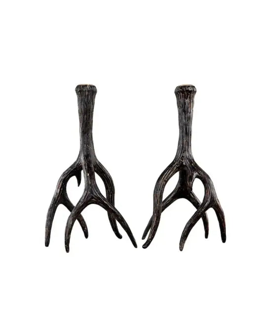 Ljusstake Renhorn brun 22 cm - Inredning