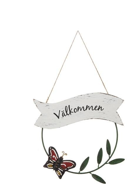 DD Skylt Välkommen fjäril/slända