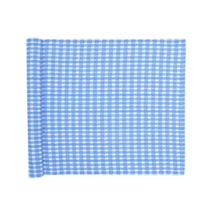 Löpare Cleo 33x120 cm ljusblå/vit - Bordslöpare