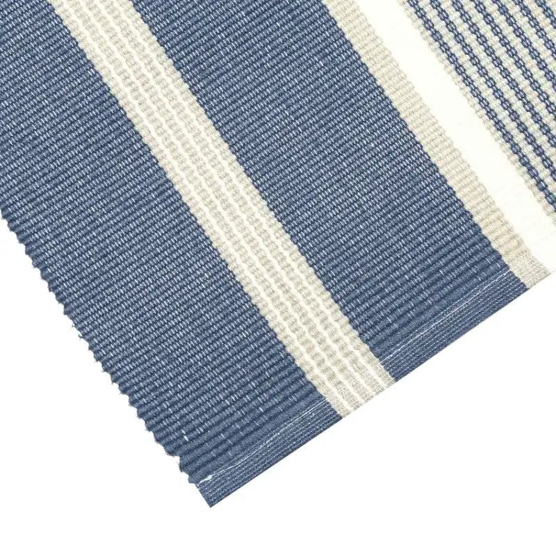 Löpare Greta 15x140 cm gråblå/linne/beige - Textil