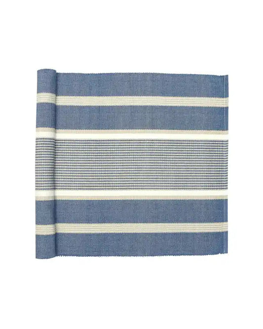 Löpare Greta 33x120 cm gråblå/linne/beige - Inredning