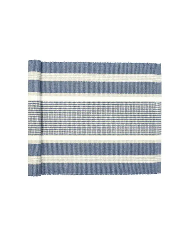 Löpare Greta 33x240 cm gråblå/linne/beige - Bordslöpare