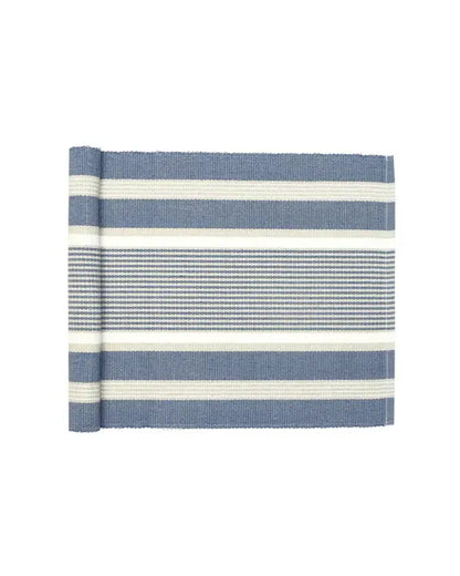 Löpare Greta 33x240 cm gråblå/linne/beige - Bordslöpare