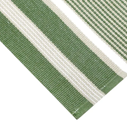 Löpare Greta 33x240 cm grön/linne/vit - Duk