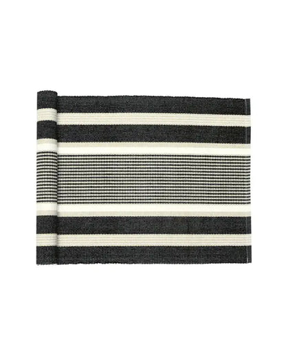 Löpare Greta 33x240 cm svart/linne/beige - Bordslöpare