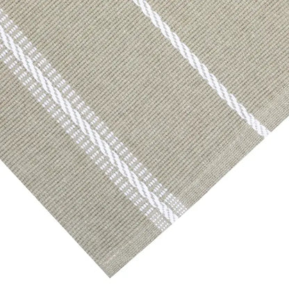 Löpare Herman 33x240 cm linne/vit - Bordslöpare