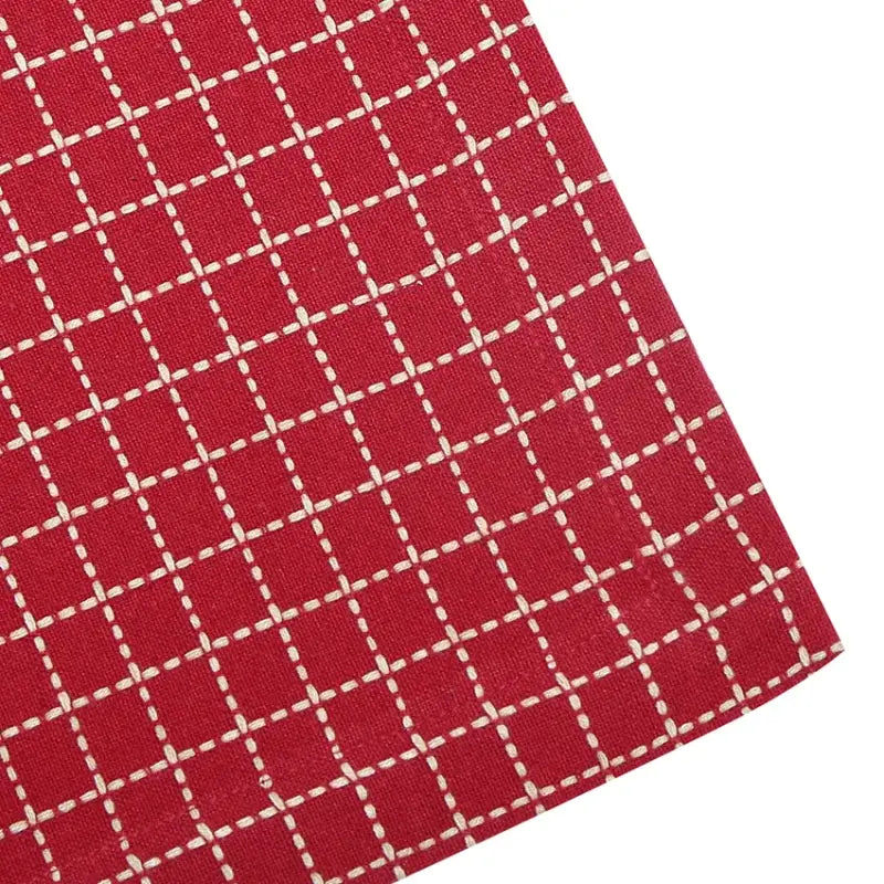 Lova Duk 90x90cm röd/linne - Textil