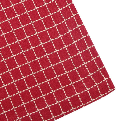 Lova Duk 90x90cm röd/linne - Textil