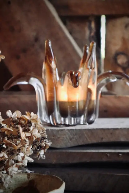 Lykta Hindås beige - Ljushållare