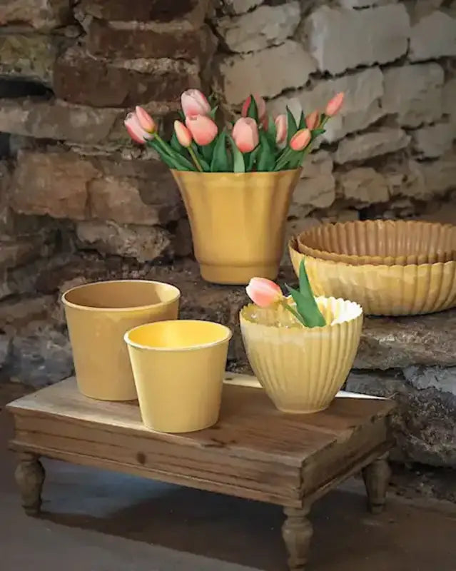 Maggie Konstväxt Tulpanbukett 30cm Rosa - Silkesblommor