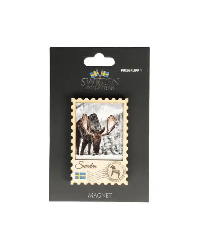 Magnet frimärke älg - Dekoration