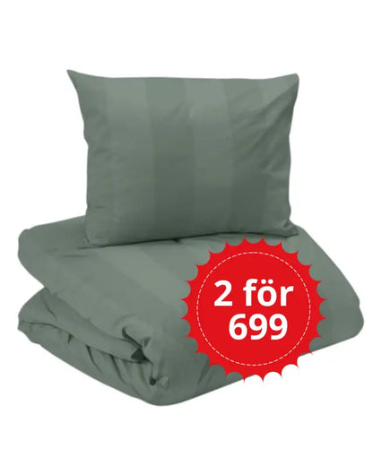 Manhattan Bäddset 2-dels satin 150 x 210 cm grön - satin