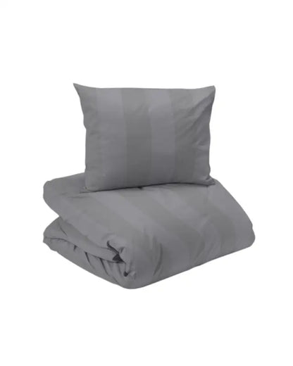 Manhattan Bäddset 2-dels satin mellangrå - Satin