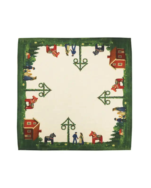 Midsommar duk 90x90cm multi - Midsommar