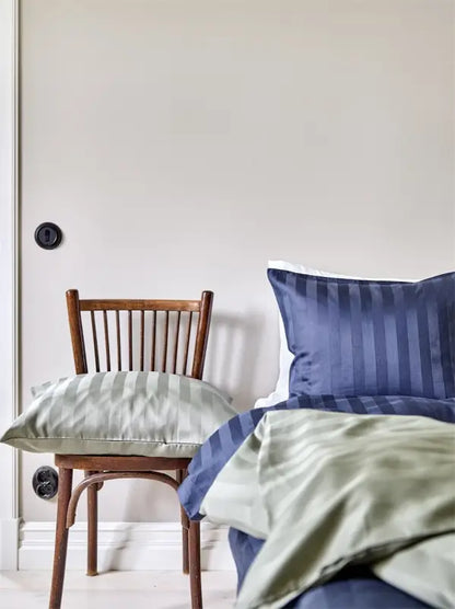 Mirage 2-dels bäddset satin 150 x 210 cm grön - Bäddset