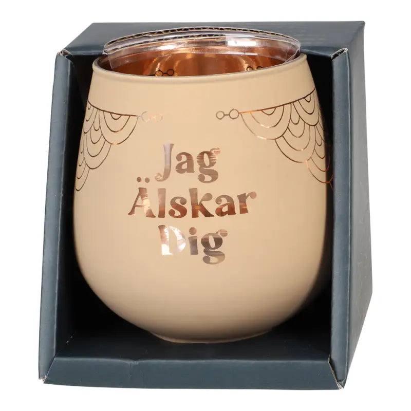Mirror ljuslykta Jag älskar - Ljuslykta