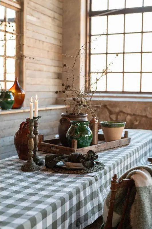 Moa Bordsduk 140x300cm Grön - Textil