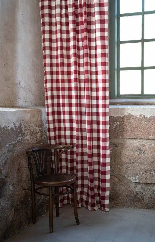 Moa Gardinlängder 2-pack 120x250cm röd - gardiner