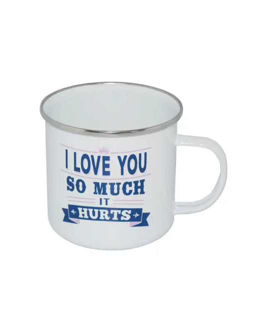 Mugg Retro Love You - Budskap