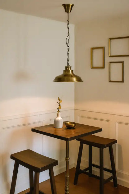 New Haven Taklampa 37 cm mässing - Taklampa