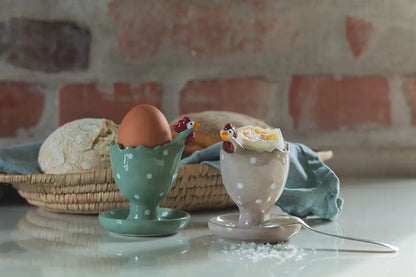 NG Äggkopp höna beige 9cm - duka