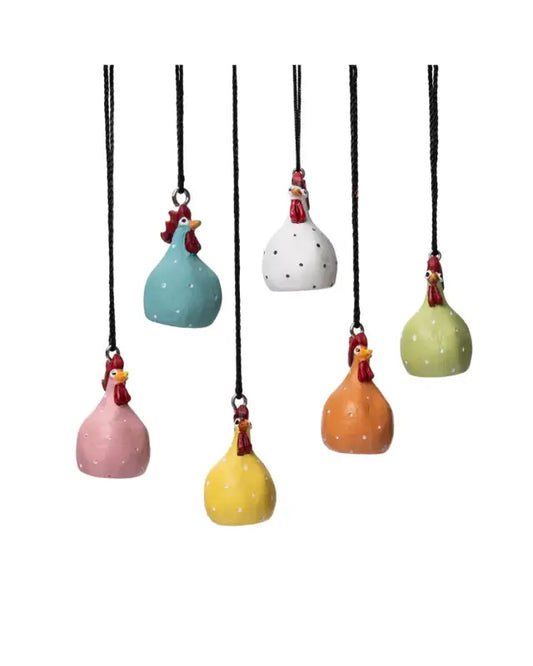 NG Hängande Höna 6st mixade - Påsk