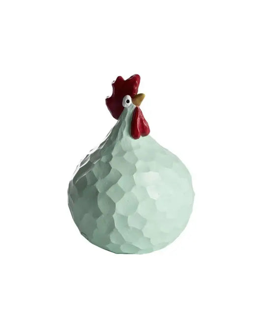 NG Höna Carved mint H 9.6 - Påsk