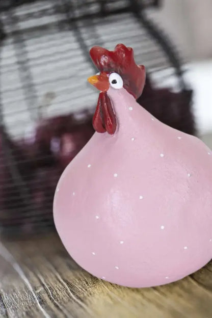 NG Höna rosa 5,2cm - Dekoration