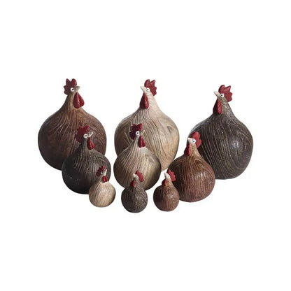 NG Höna Woodie medium 9,6 cm - Dekoration