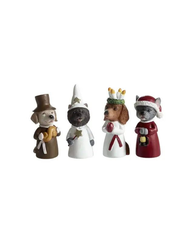 NG Luciatåg Hundar 4-pack liten - Jul