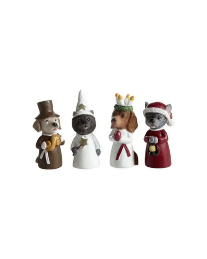 NG Luciatåg Hundar 4-pack liten - Jul