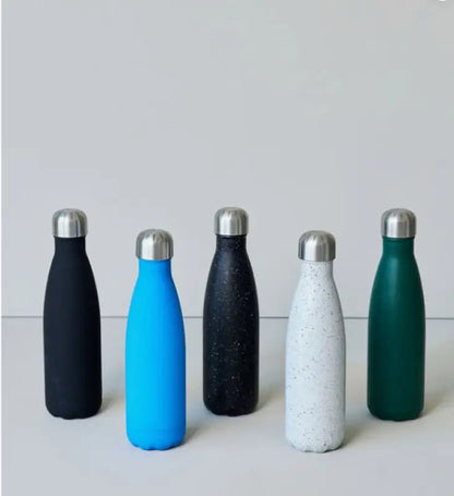 Nils stålflaska black/white - Thermos