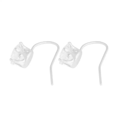 Noctelle crystal hook ear s/clear - Örhänge