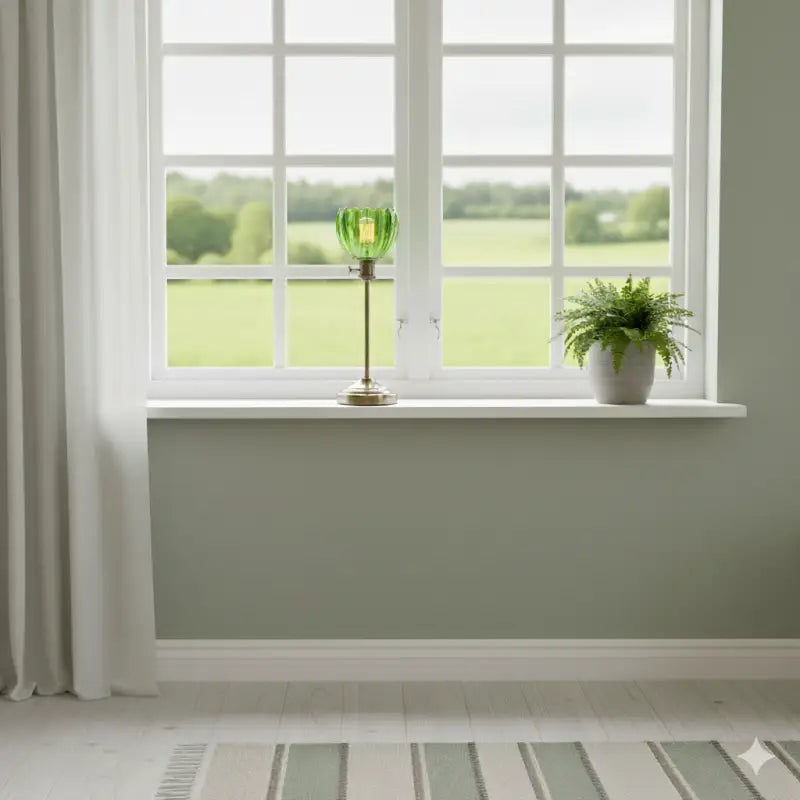 Nora Bordslampa H40 cm grön - FÖnsterlamap