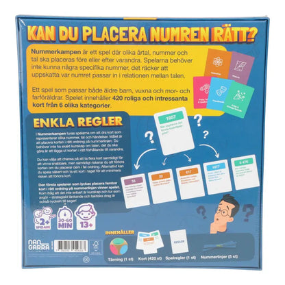 Nummerkampen sällskapsspel - Sällskapsspel