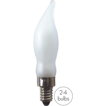 Nusnäs Lampor 2-4 ljus E10 5W 2-pack - Adventsljusstake