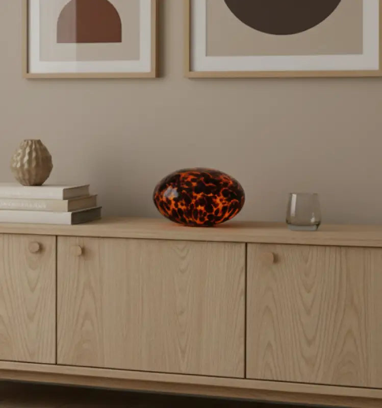 Perla Bordslampa 18 cm amber - Belysning