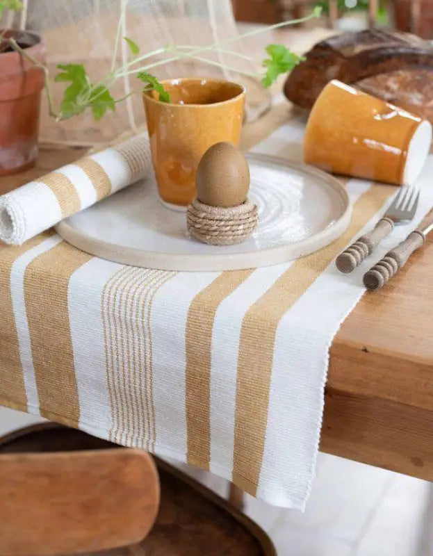 Petter löpare 35x120cm havre - Bordslöpare