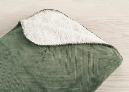 Pläd Sherpa 130x170 Grön - Pläd