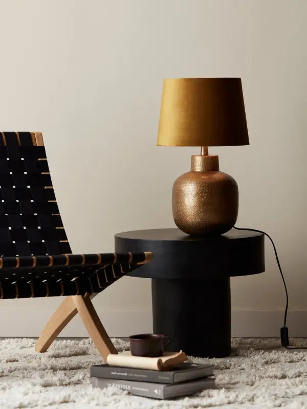 PR Lampfot Henry 34cm antikmässing - Belysning