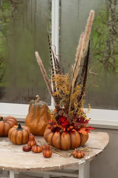 Pumpa orange 13 cm - Halloween