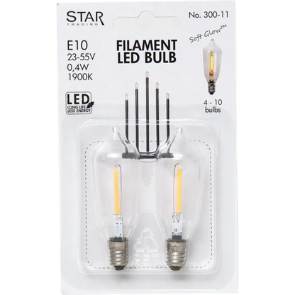 Reservlampa 2-pack E10 23-55V 0,4W LED - Reservlampa